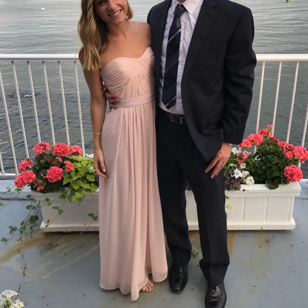 💗 Dessy Bridesmaid Dress in Blush / light pink